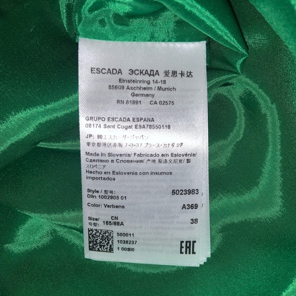 Escada Sheath Dress 3/4 Sleeve - Picture 8 of 8